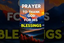 what is a short prayer to thank god