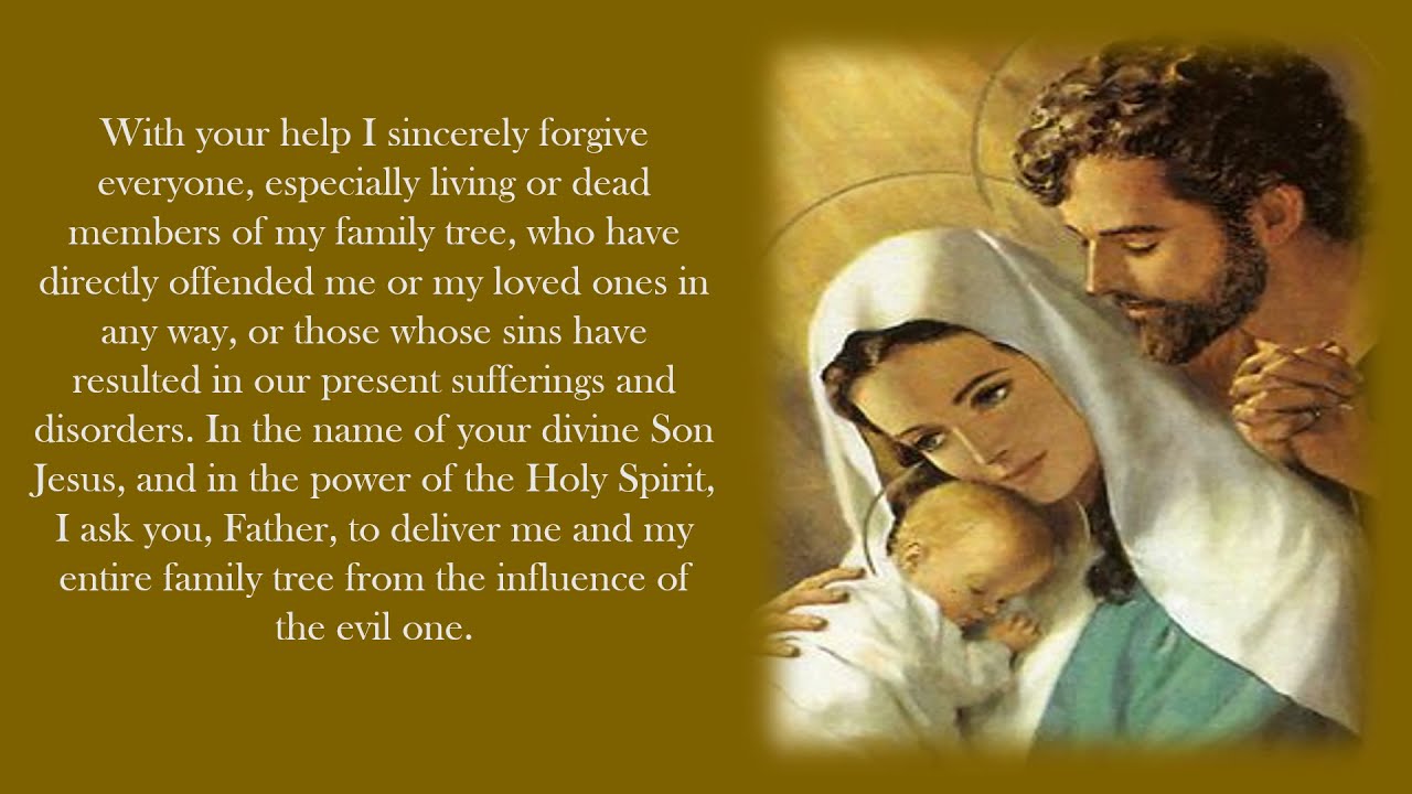 prayer for healing the family tree